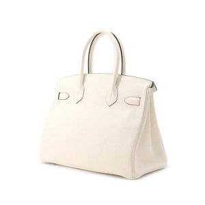 Hermès Clemence Birkin Retourne 30 White