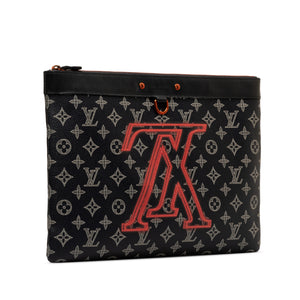 Louis Vuitton Monogram Ink Upside Down Apollo Pochette Black