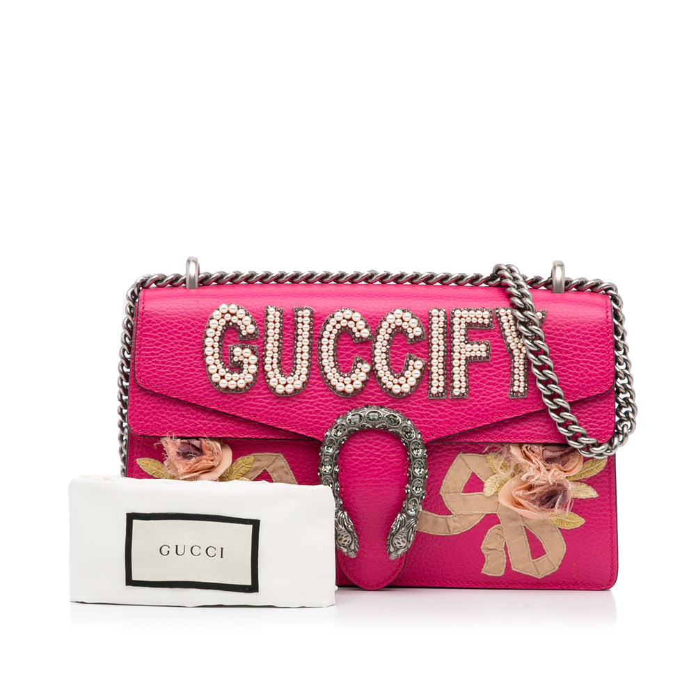 Gucci Small Guccify Dionysus Shoulder Bag Pink