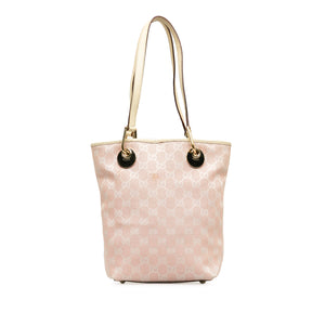 Gucci GG Canvas Eclipse Shoulder Bag Pink