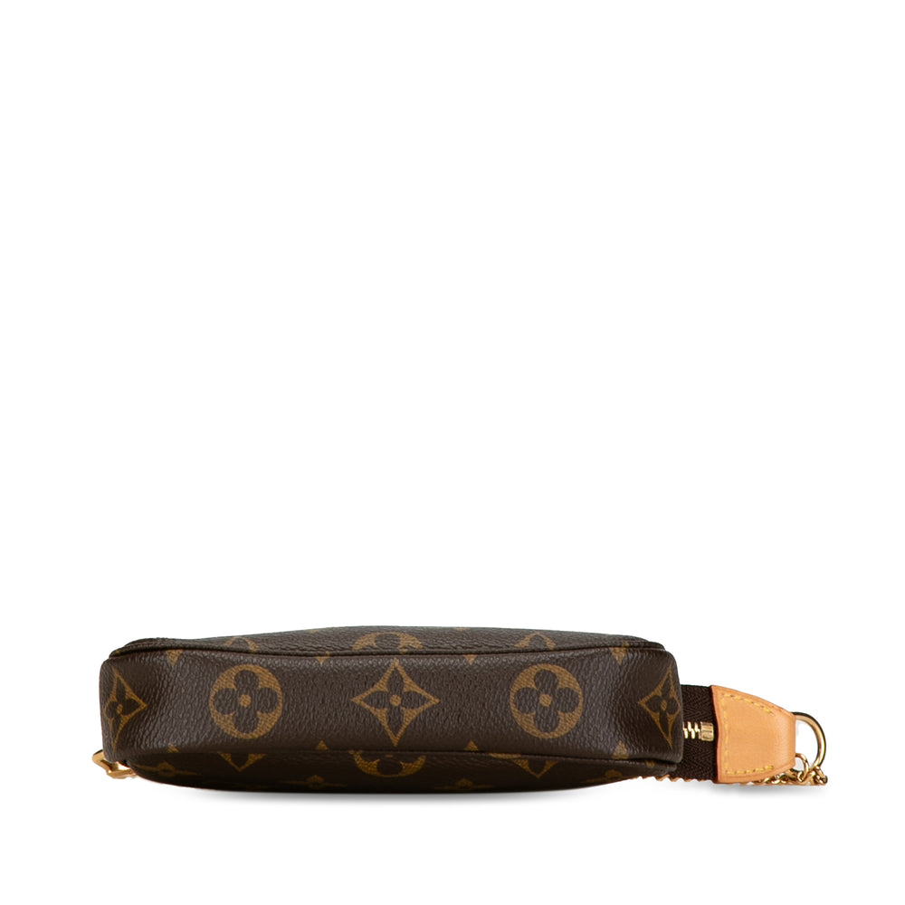 Louis Vuitton Monogram Mini Pochette Accessoires Brown