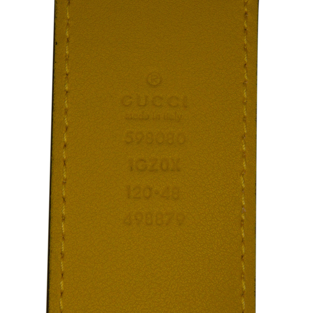 Gucci Interlocking G Morpheus Leather Belt Bag Yellow