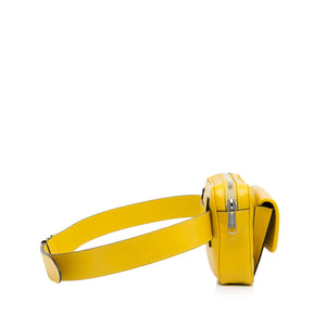 Gucci Interlocking G Morpheus Leather Belt Bag Yellow