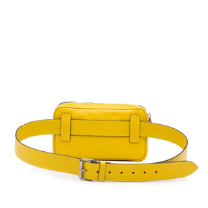 Gucci Interlocking G Morpheus Leather Belt Bag Yellow