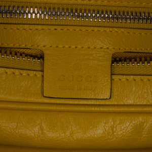 Gucci Interlocking G Morpheus Leather Belt Bag Yellow