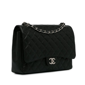 Chanel Maxi Classic Caviar Double Flap Black