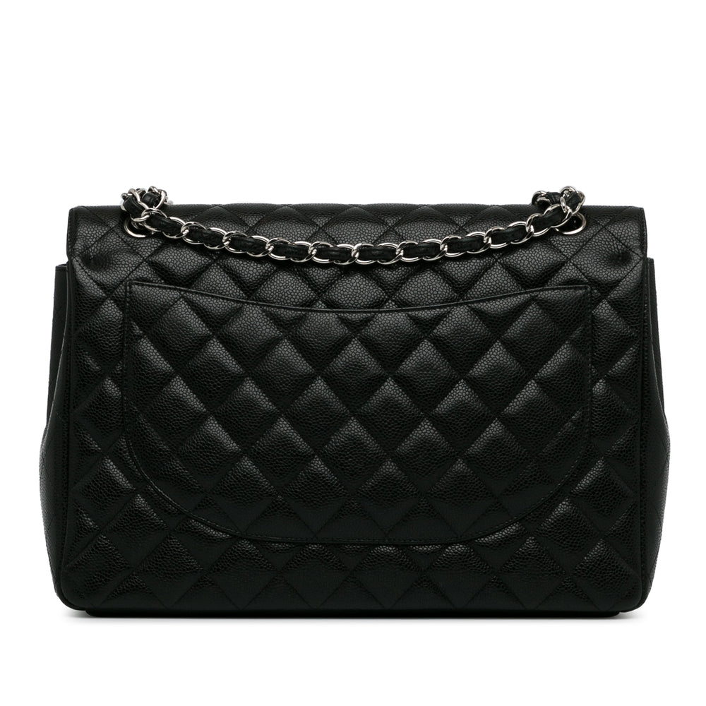 Chanel Maxi Classic Caviar Double Flap Black