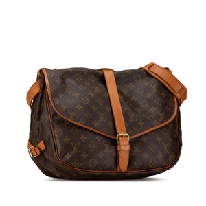 Louis Vuitton Monogram Saumur 35 Brown