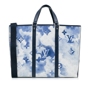 Louis Vuitton Monogram Watercolor Weekend Tote PM Blue