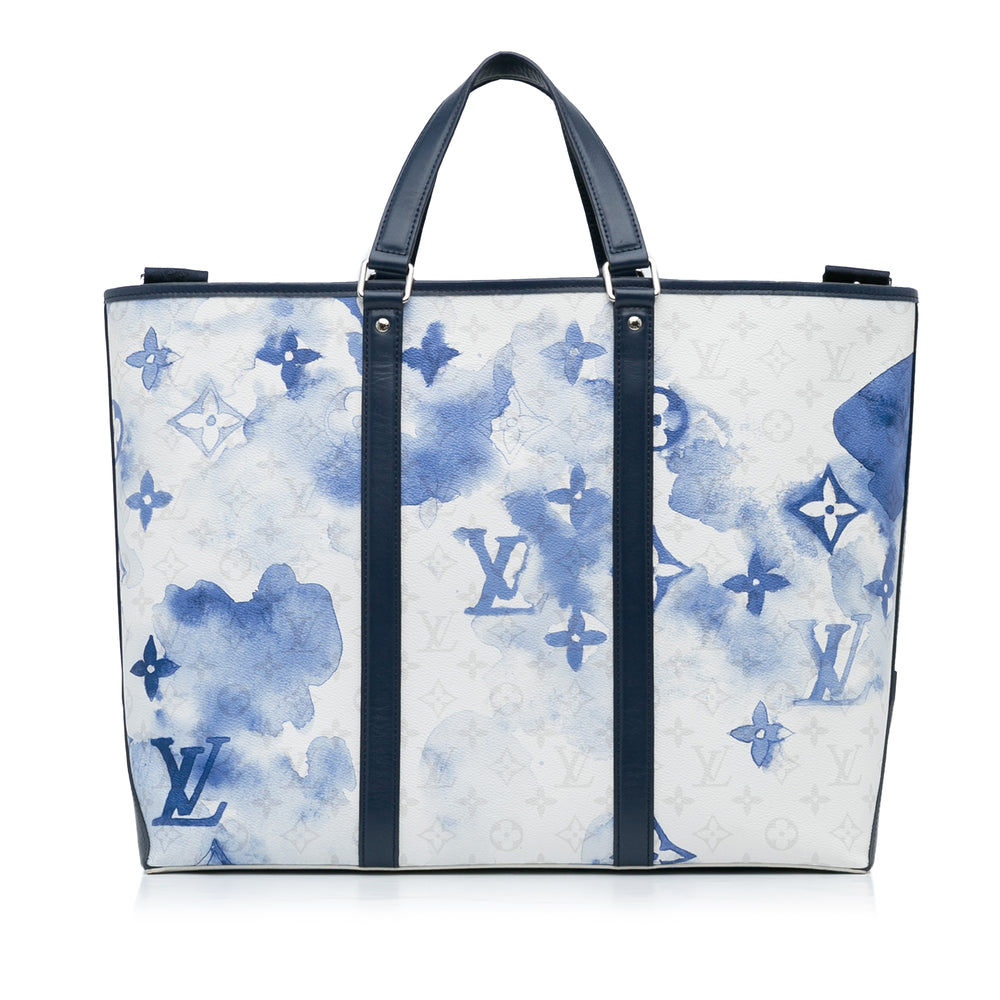 Louis Vuitton Monogram Watercolor Weekend Tote PM Blue