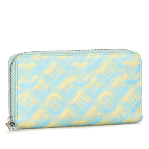 Louis Vuitton Monogram Empreinte Summer Stardust Zippy Wallet Blue