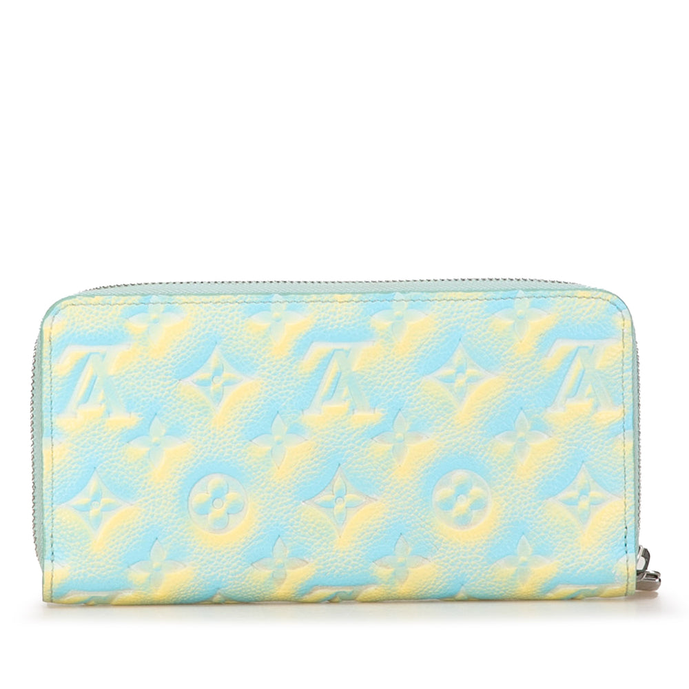 Louis Vuitton Monogram Empreinte Summer Stardust Zippy Wallet Blue