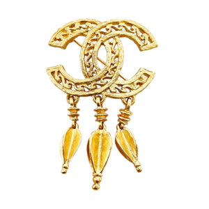 Chanel CC Brooch Gold