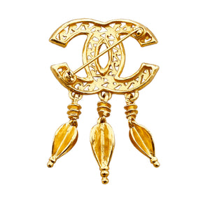 Chanel CC Brooch Gold