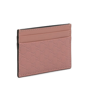 Gucci Guccissima Card Holder Pink