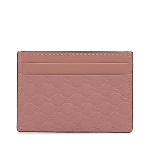 Gucci Guccissima Card Holder Pink