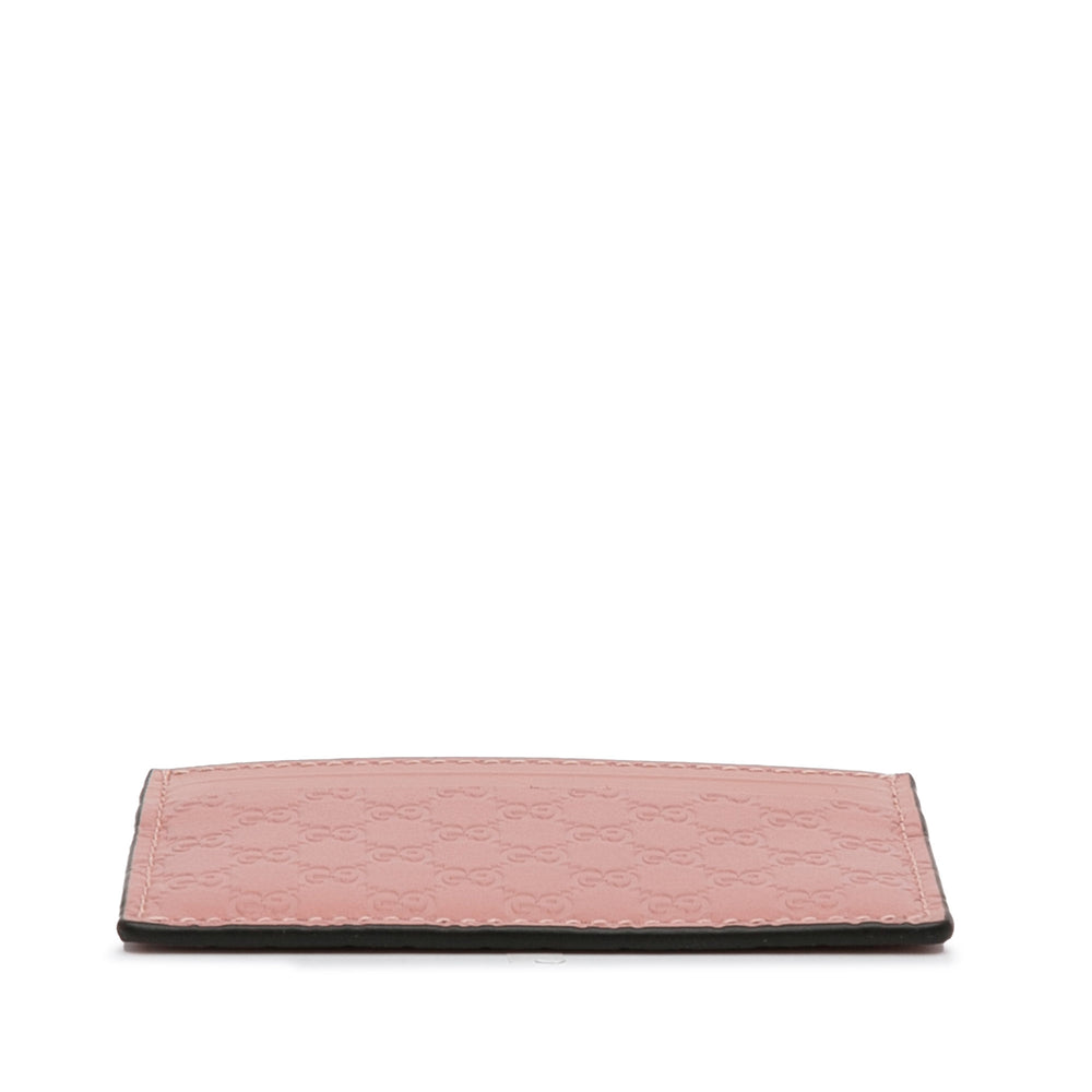 Gucci Guccissima Card Holder Pink