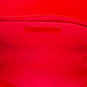 Chanel Small Patent Boy Bag Red