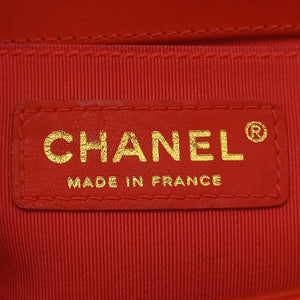 Chanel Small Patent Boy Bag Red