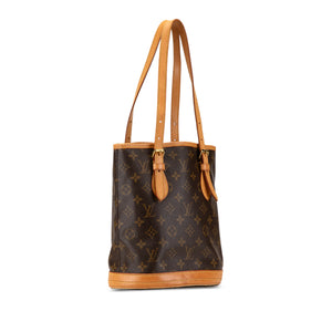 Louis Vuitton Monogram Petit Bucket Brown