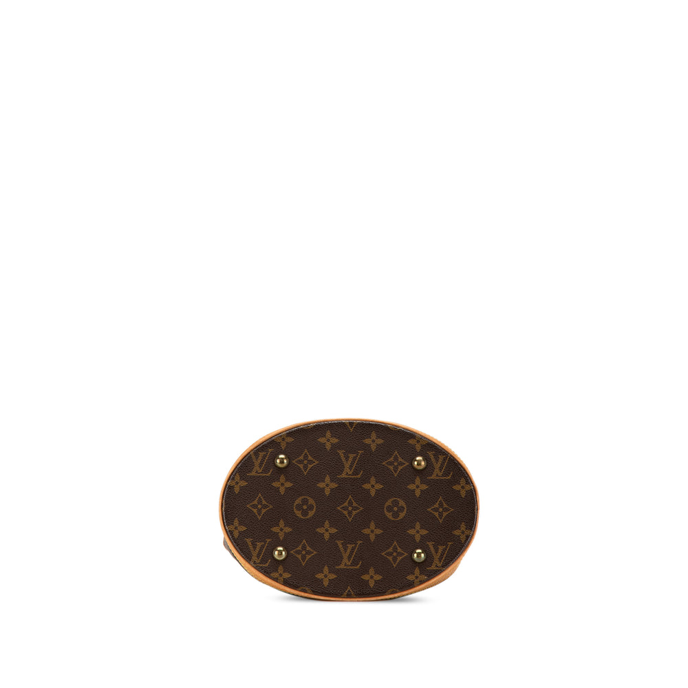 Louis Vuitton Monogram Petit Bucket Brown