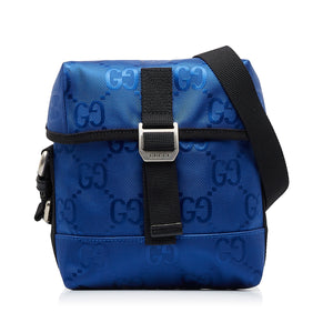 Gucci GG Econyl Off The Grid Messenger Bag Blue