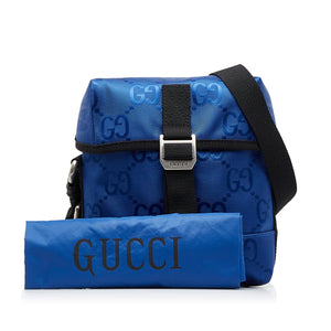 Gucci GG Econyl Off The Grid Messenger Bag Blue