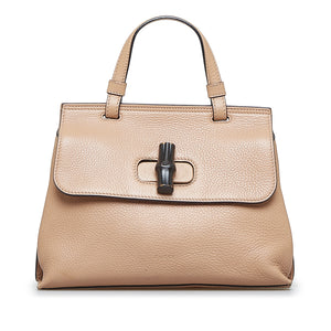 Gucci Small Bamboo Daily Satchel Brown