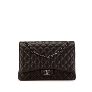 Chanel Maxi Classic Lambskin Double Flap Black