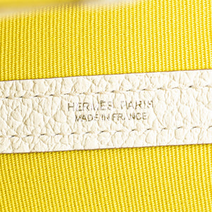 Hermès Military Toile and Negonda Garden File 28 Yellow