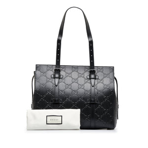 Gucci GG Embossed Tote Black