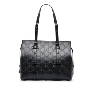 Gucci GG Embossed Tote Black