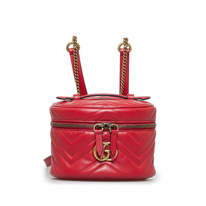 Gucci GG Marmont Round Backpack Red