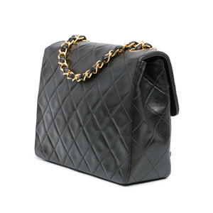 Chanel Square Classic Quilted Lambskin Flap Black