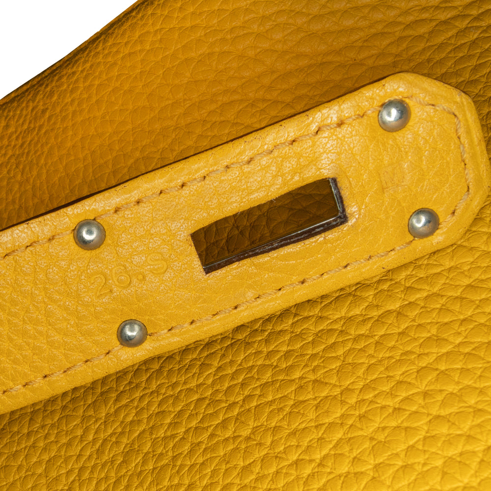 Hermès Taurillon Clemence Jypsiere 34 Yellow