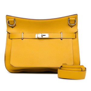 Hermès Taurillon Clemence Jypsiere 34 Yellow