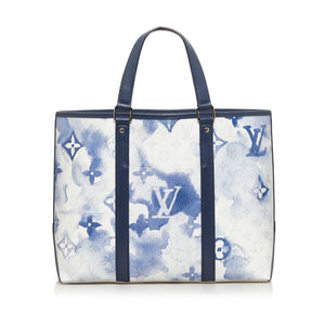 Louis Vuitton Monogram Watercolor Weekend Tote PM Blue