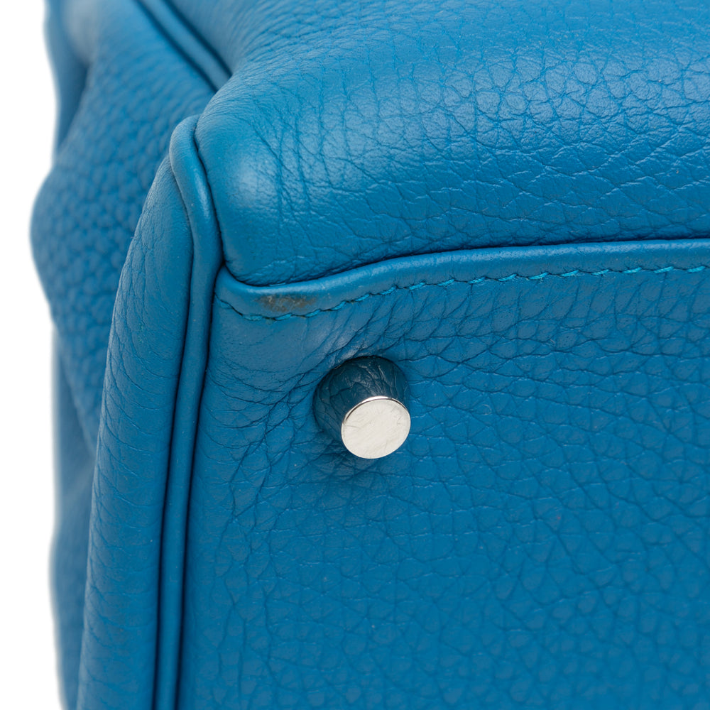 Hermès Clemence Kelly II Retourne 32 Blue