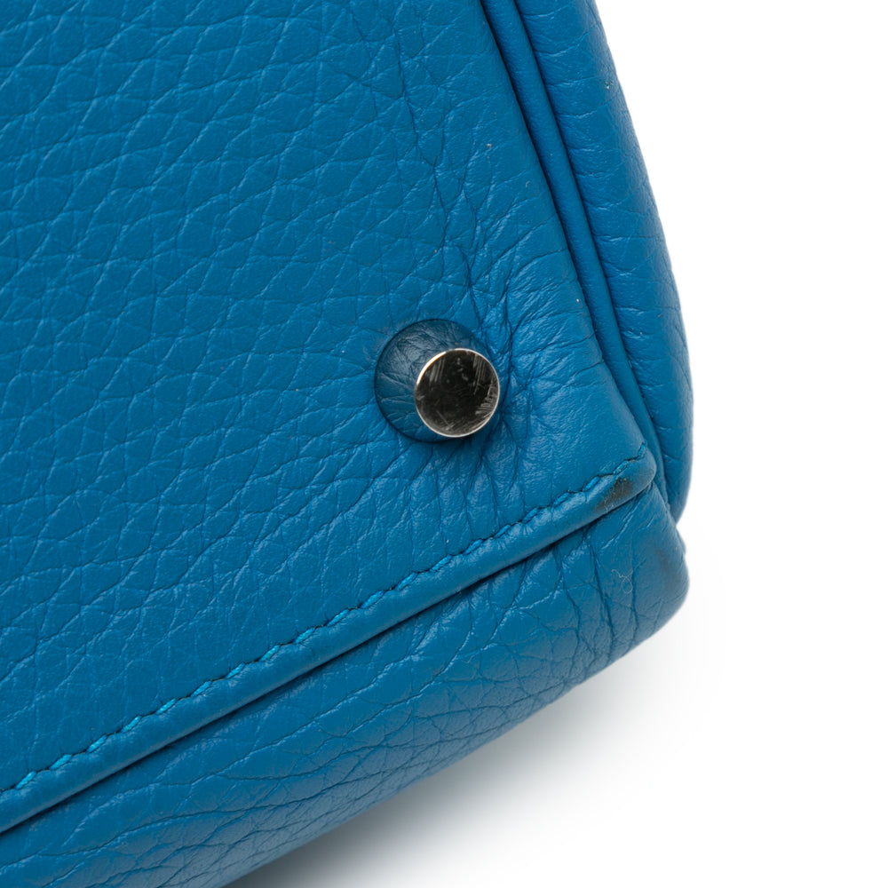 Hermès Clemence Kelly II Retourne 32 Blue