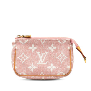 Louis Vuitton Micro Monogram Jacquard Denim Pochette Accessoires Pink