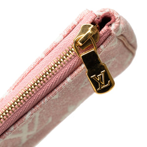 Louis Vuitton Micro Monogram Jacquard Denim Pochette Accessoires Pink