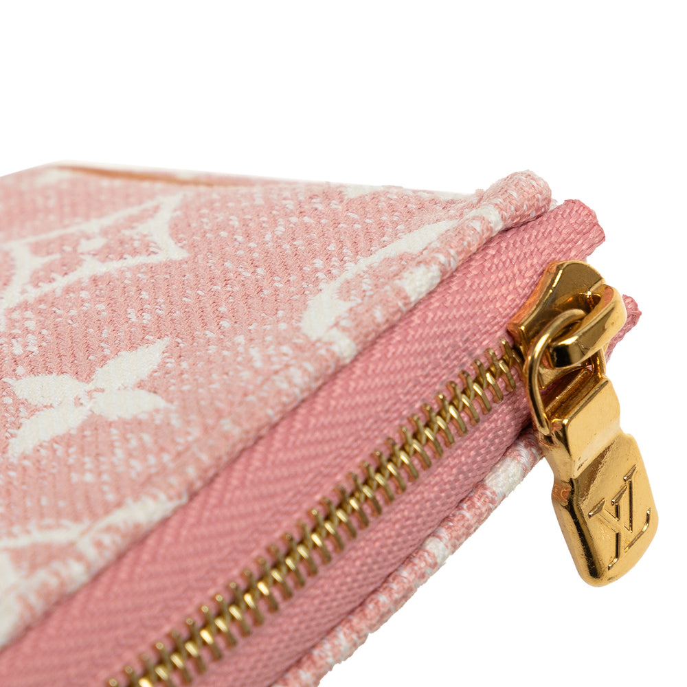 Louis Vuitton Micro Monogram Jacquard Denim Pochette Accessoires Pink