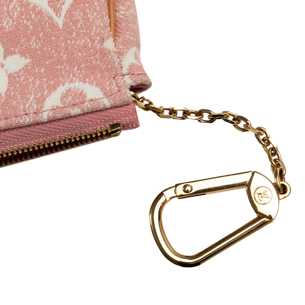 Louis Vuitton Micro Monogram Jacquard Denim Pochette Accessoires Pink