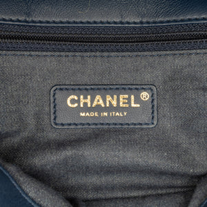 Chanel Small Lambskin Elegant Chain Single Flap Blue