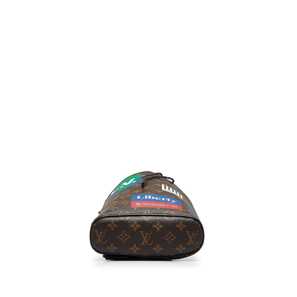 Louis Vuitton Monogram Chalk Sling Bag Brown