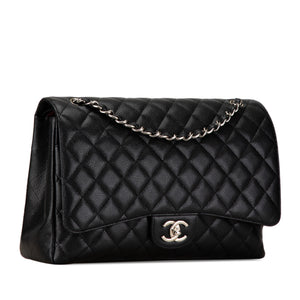 Chanel Maxi Classic Caviar Double Flap Black