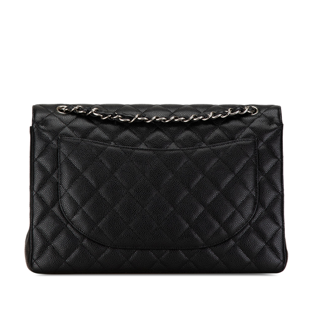 Chanel Maxi Classic Caviar Double Flap Black