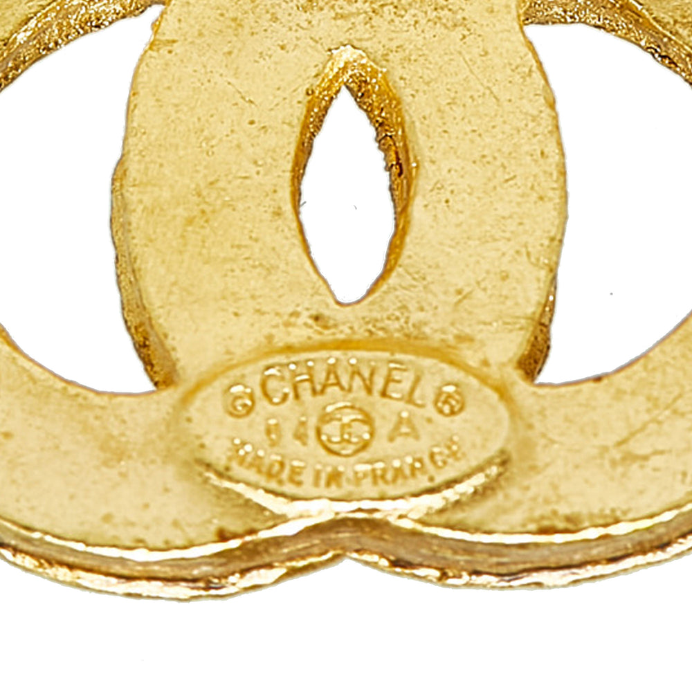 Chanel Triple CC Brooch Gold