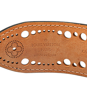 Louis Vuitton Monogram Mahina Perforated Phoenix Belt Black