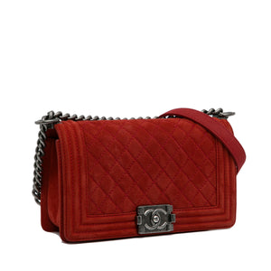 Chanel Medium Caviar Boy Flap Bag Red